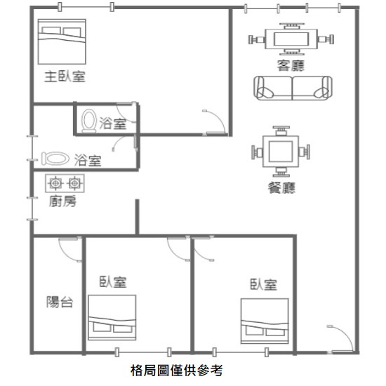 新北蘆洲龍品天廈3房平車