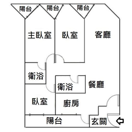 高雄左營果貿社區翻新美三房