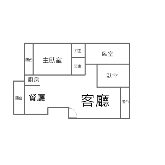 高雄建工商圈全翻新美3房大樓