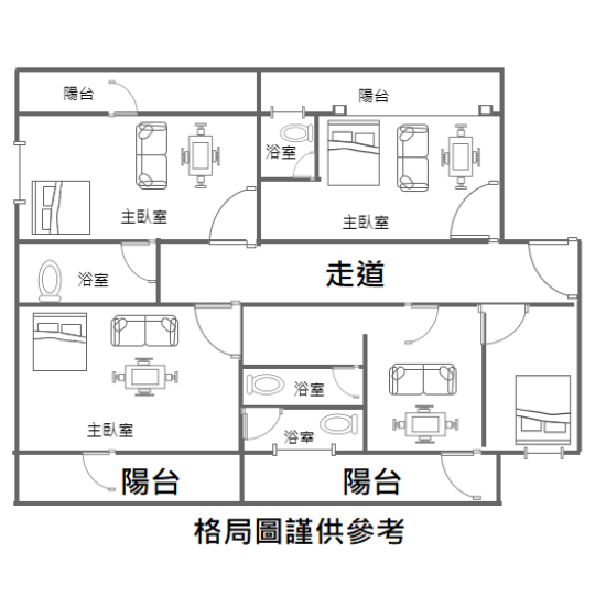 高雄堀江商圈/中央公園翻新4套房鈔票亮4樓公寓